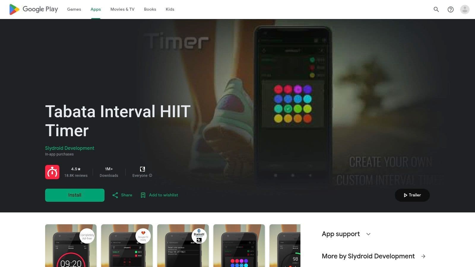Tabata Interval HIIT Timer (Slydroid) – Android