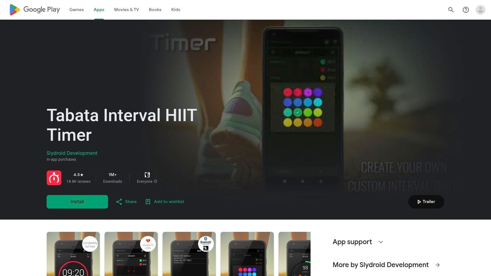 Tabata Interval HIIT Timer (Slydroid) – Android